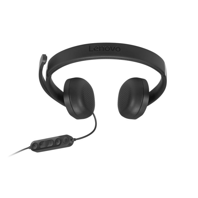 Lenovo VoIP Headset 5000 Wired Head-band Office/Call center USB Type-C Black