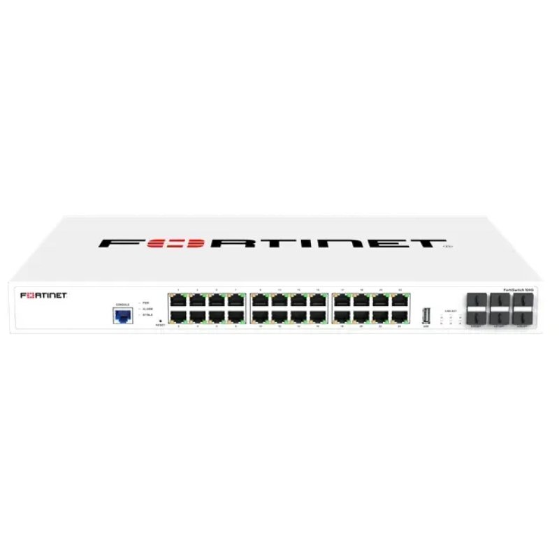 Fortinet FS-124G network switch Managed L2 10G Ethernet (100/1000/10000) Power over Ethernet (PoE) 1U