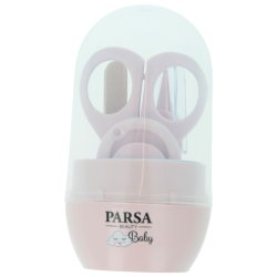 Parsa - 6-piece nail care set for newborns - Pink - Compact