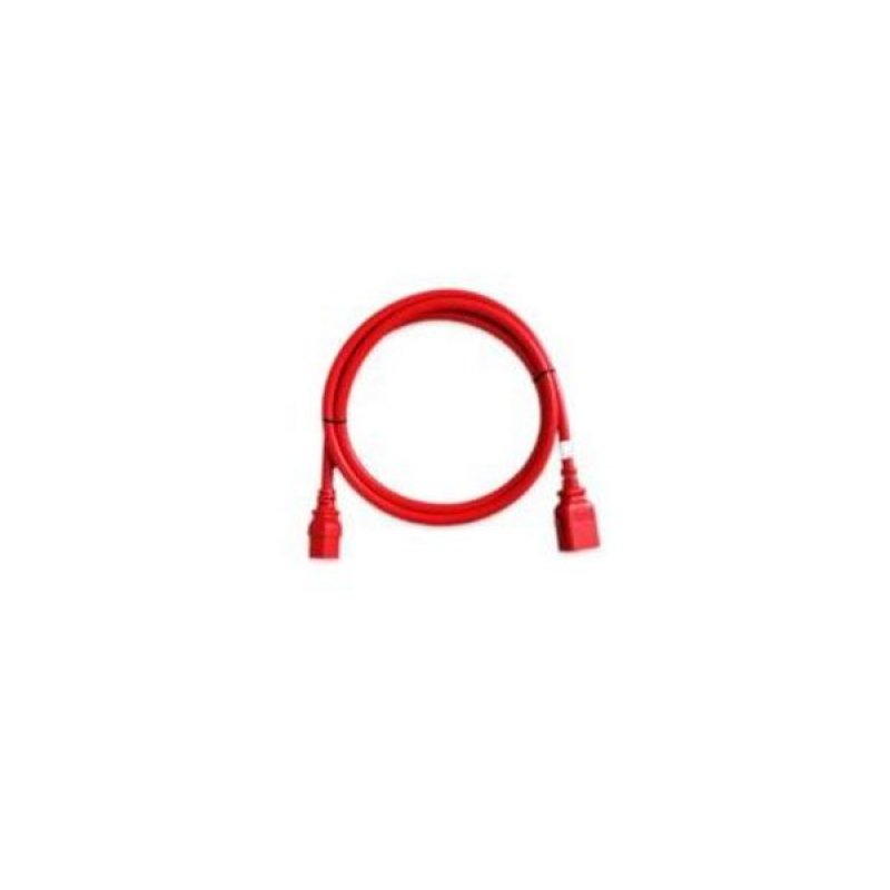 Set of 6 IEC C19/C20 SecureLock cable Red - 0.5m