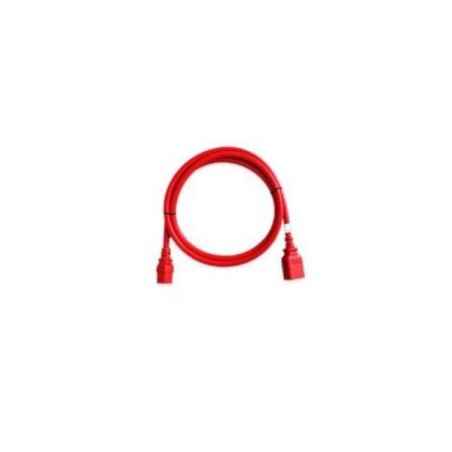 Set of 6 IEC C19/C20 SecureLock cable Red - 0.5m