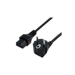 IEC-LOCK AC CORD CEE7/7 TO IEC C21 BLACK - 2M