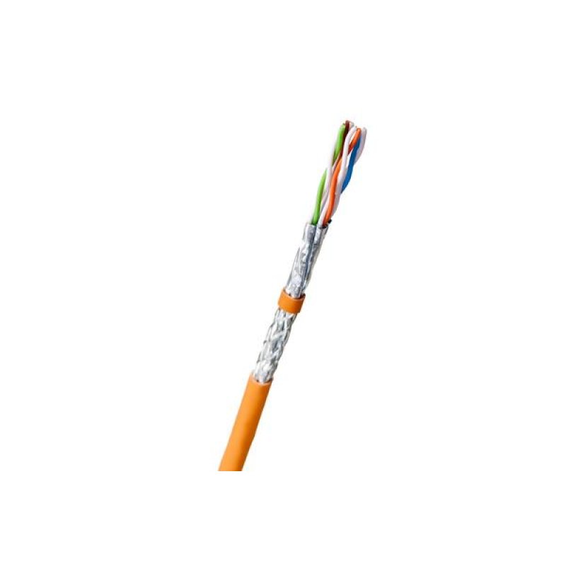 EKIVALAN S/FTP CAT7 SOLID CABLE ORANGE LSZH 22AWG CPR B2ca