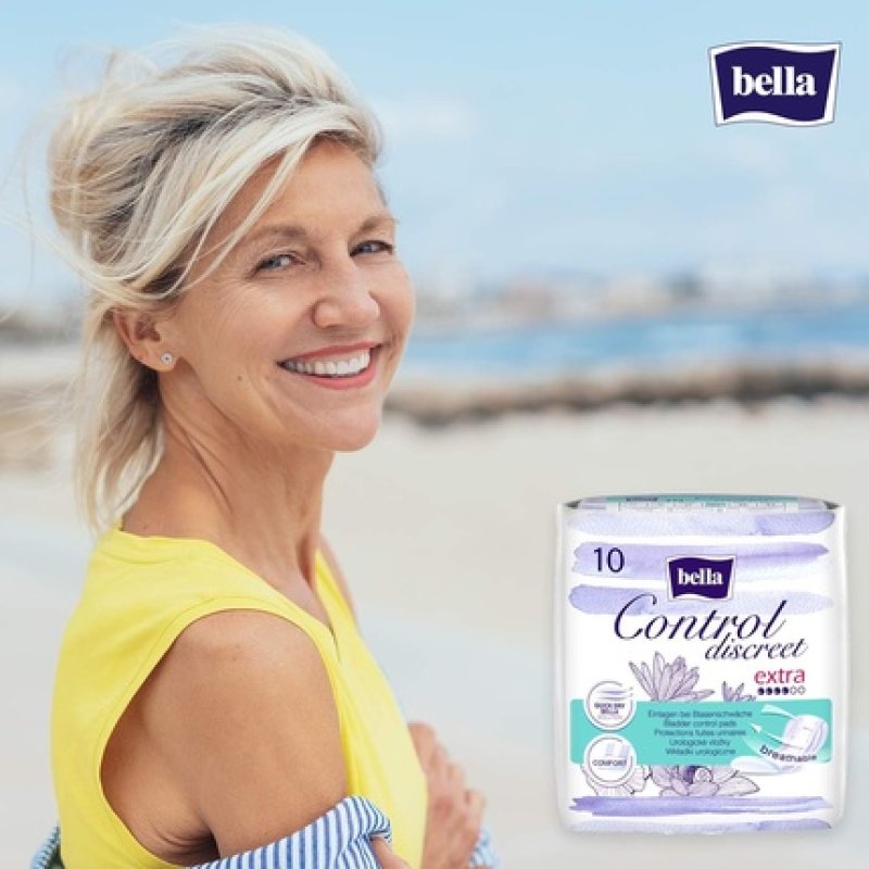 Bella Control Discreet Extra Hygiene Pads for Light Bladder Weakness 10 Pieces
