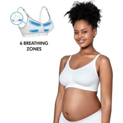 Medela Women's Keep Cool Ultra Bra White Size S