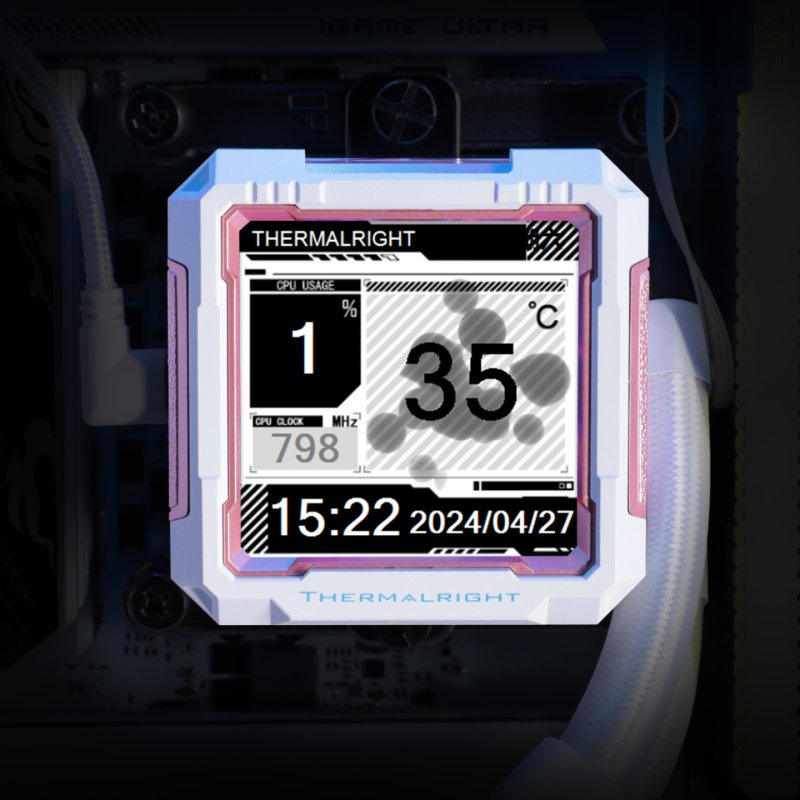 Thermalright Frozen Warframe PRO 360 Processeur Refroidisseur de liquide tout-en-un 12 cm Blanc 1 pièce(s)