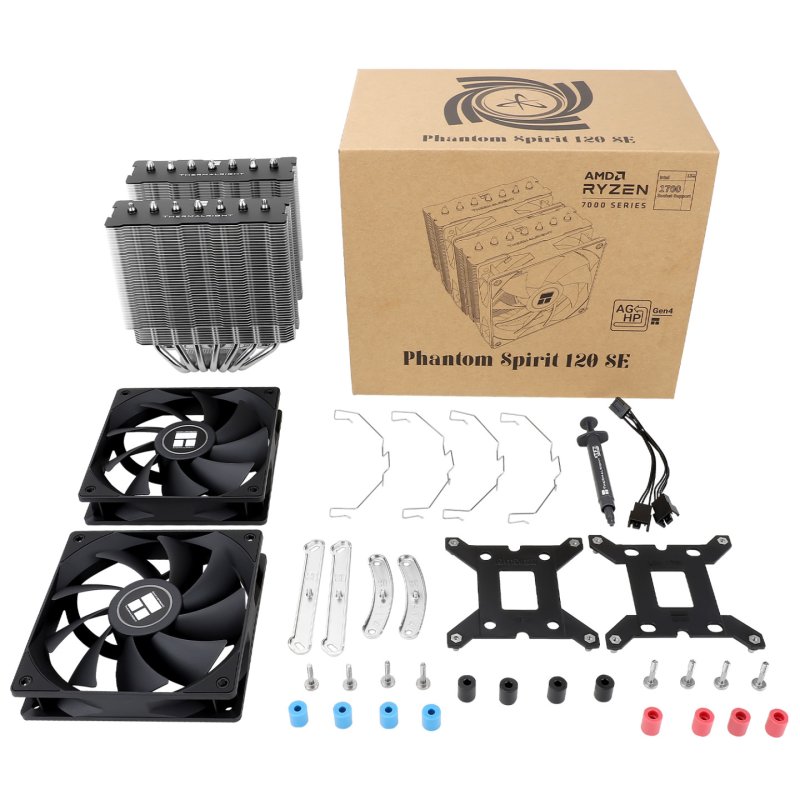 Ventilateur pour processeur Thermalright Phantom Spirit 120 SE (Noir)