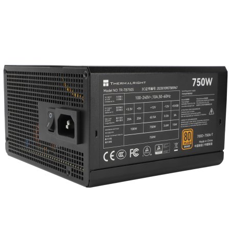 Thermalright TB-750S power supply unit 750 W 20 4 pin ATX ATX Black