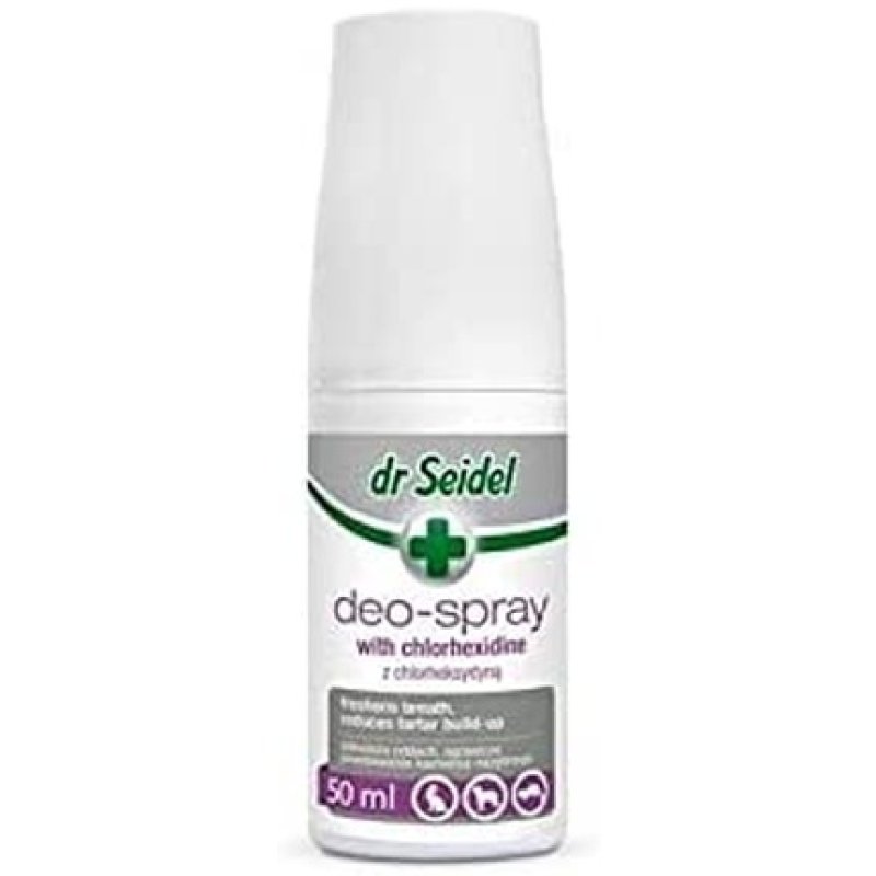 Dr. Seidel Deodorant Spray 50ml Clean Teeth Fresh Breath Regular Use Prevents Tartar Buildup and Limits Growth of