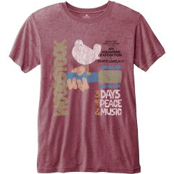 WOODSTOCK - T-Shirt BurnOut - Classic Vintage Poster (S)