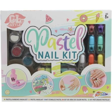 Pastel Nail Decoration Creative Makeover Kit for Little Girls