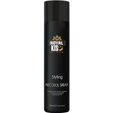 Royal KIS Aecosol Hair Spray 300ml Environmentally Friendly Hold Factor 8 Shiny and Flexible Hair