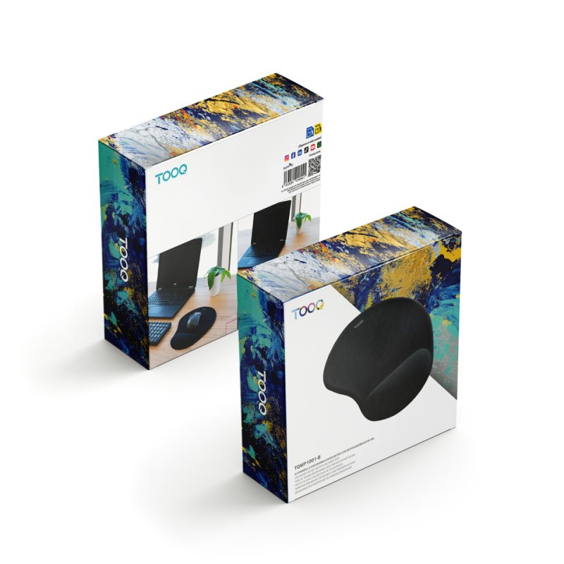 TooQ Tapis De Souris Ergonomique Avec Repose-Poignet