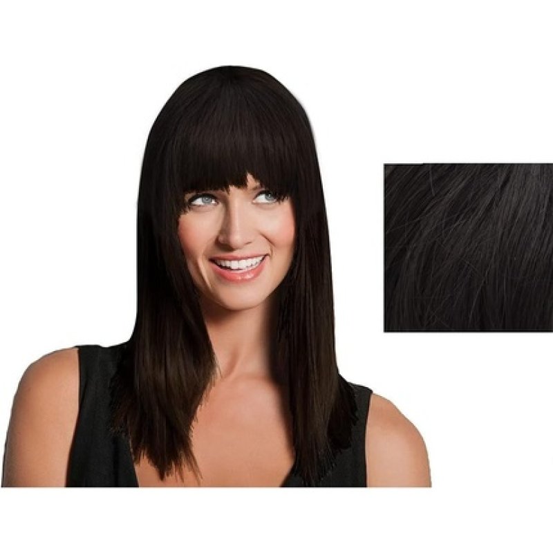 Hair U Wear Hairdo Modern Fringe Clip-In Bang R4 Midnight Brown Dark Brown