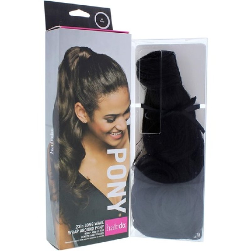 Hairdo Wave Wrap Around Pony R2 Ebony for Women 23 Inch Hair Extension