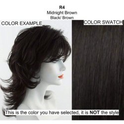 16" Curl Back Extension 1 Piece Color R4 Midnight Brown Hairdo Hairpieces 5 Snap Pins Heat Friendly Curly Synthetic