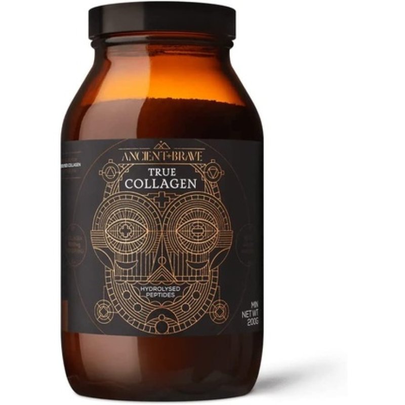 Ancient Brave True Collagen Grass-Fed Bovine Collagen Powder Supplement 200g - Type 1 Hydrolysed Collagen Peptides