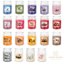 100 Hour Premium Scented Candle 18 Oz Large Glass Jar Aromatic Fragrance