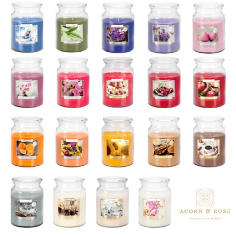 100 Hour Premium Scented Candle 18 Oz Large Glass Jar Aromatic Fragrance