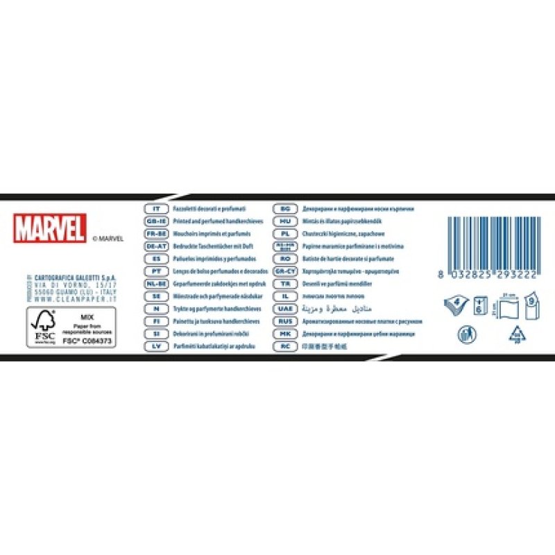 CLEAN Avengers Tissues 6 Pack - Paper Tissues