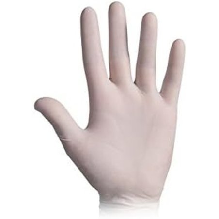 GLOVELY by RAYS Disposable Latex Gloves Biosafe PF Plus 100 Pieces XL 9/9.5