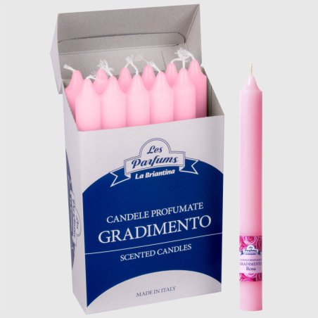 La Briantina Scented Candle Paraffin Pink 21cm x 2