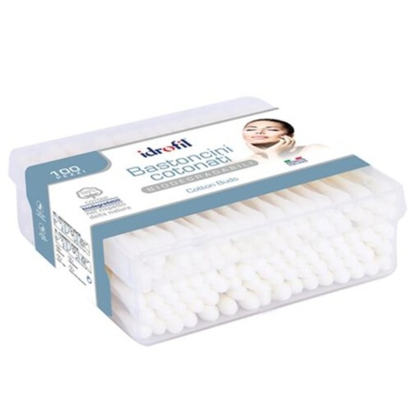 Idrofil Biodegradable Cotton Swabs 100 Pieces