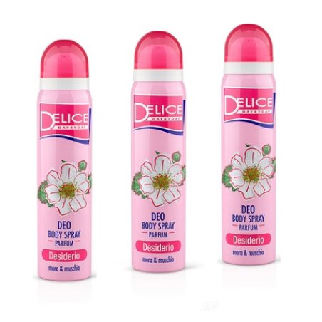 DELICE DESIDERIO Musk and Blackberry Body Spray Deodorant 100ml