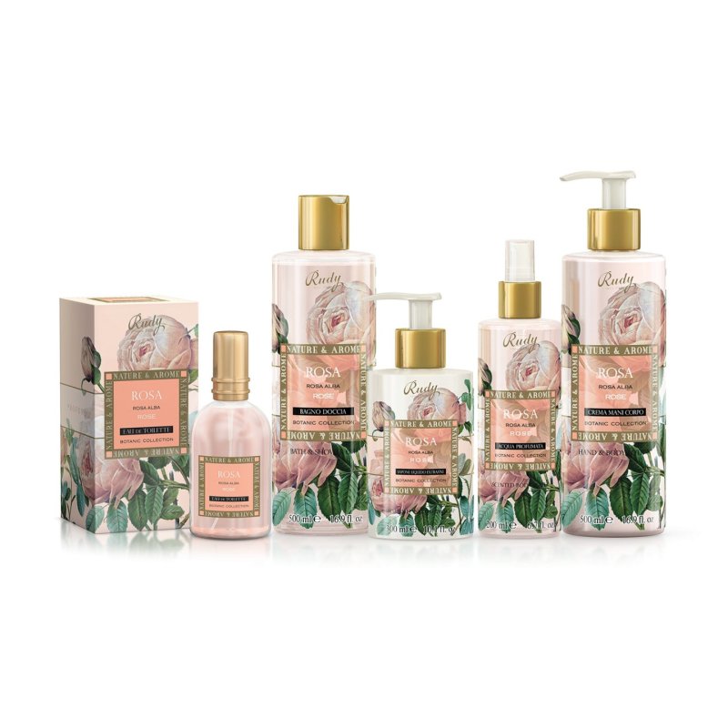 Rudy Profumi Bath and Shower Gel Rose Range 500 ml Gel douche Unisexe Corps Cynorrhodon, Rosier