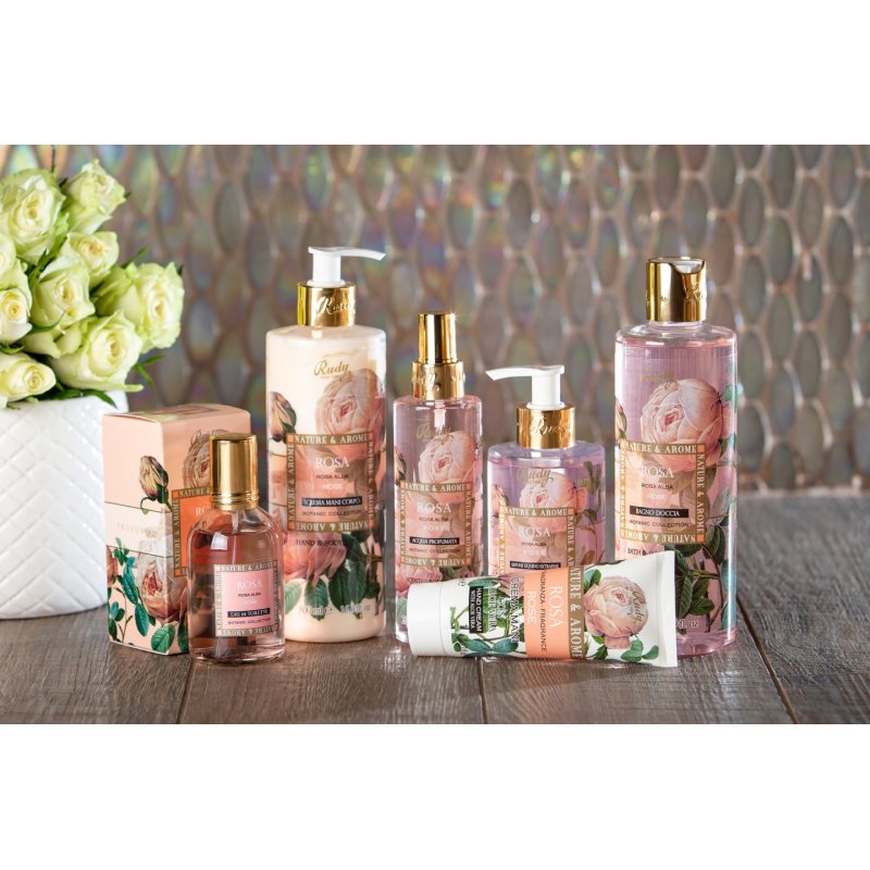 Rudy Profumi Bath and Shower Gel Rose Range 500 ml Gel douche Unisexe Corps Cynorrhodon, Rosier