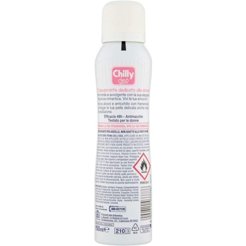 Chilly Deodorant Spray Delicate Pink for Sensitive Skin