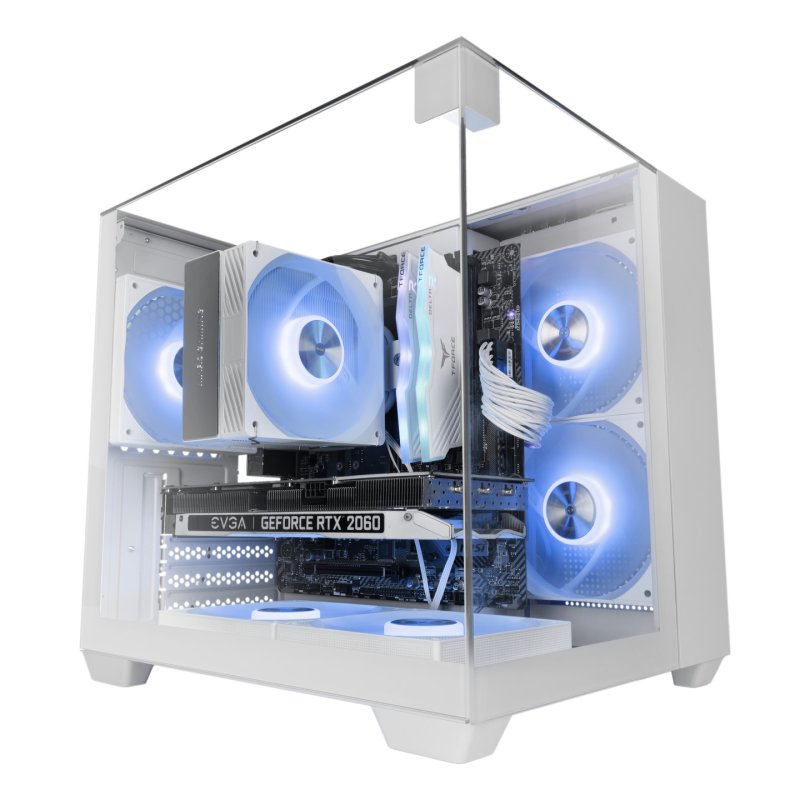 Mars Gaming MC-VISIONMW Mini Tower White