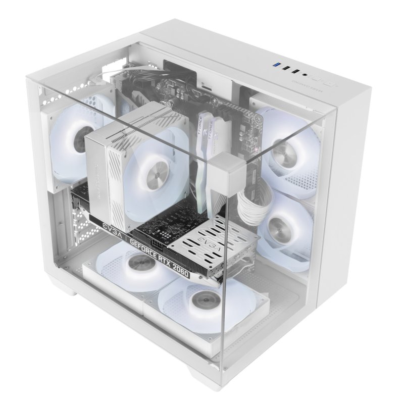 Mars Gaming MC-VISIONMW Mini Tower White
