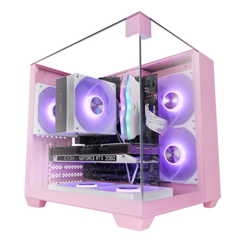Mars Gaming MC-VISIONMP Mini Tower Pink