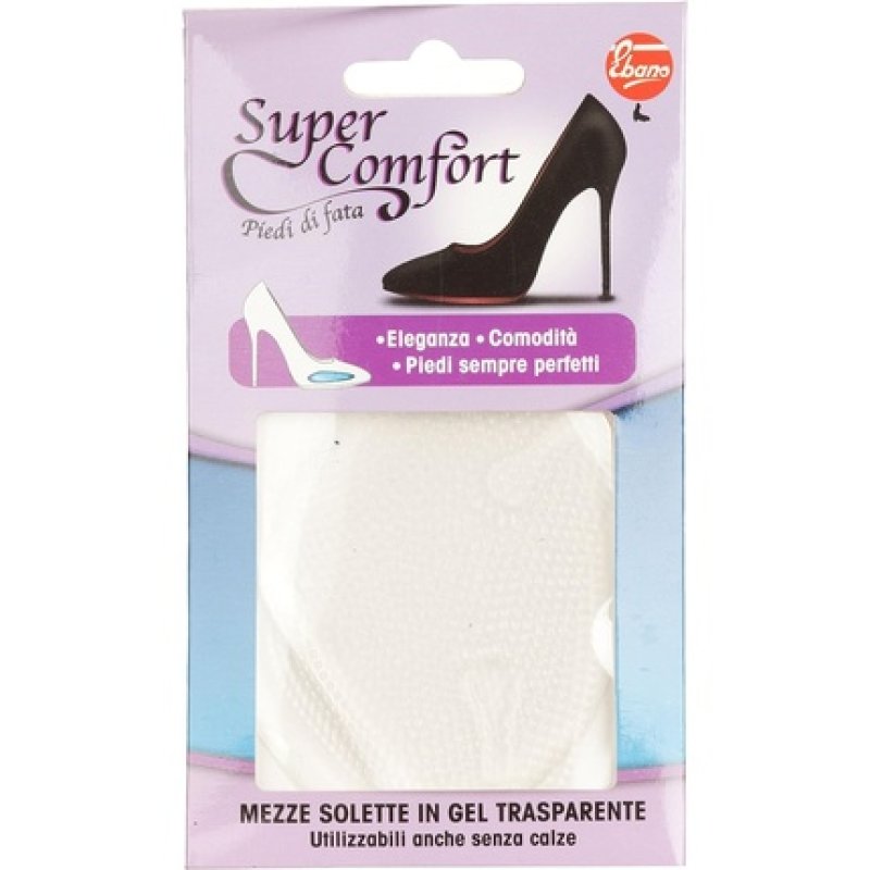 Supercomfort Half Insoles Gel Treatment and Polish for Women Transparent 0.4cm x 04cm 9cm