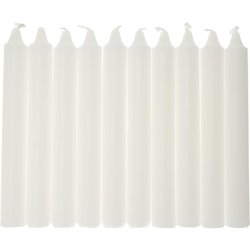 Cereria di Giorgio 407 Stearic Candles White 1.8 x 1.8 x 15 cm - Pack of 10