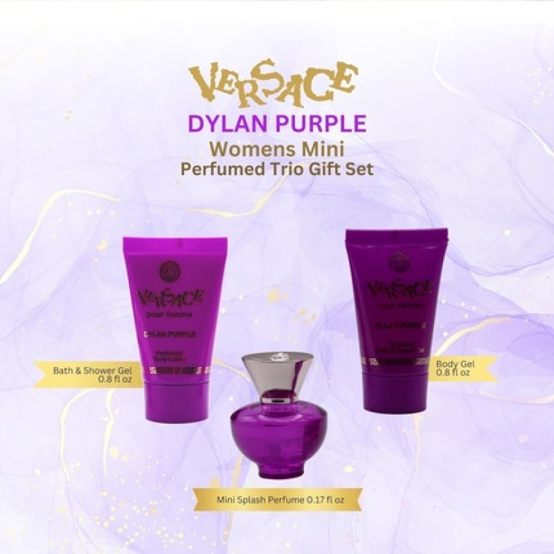 Versace Dylan Purple Perfume for Women Mini Gift Set EDP Trio