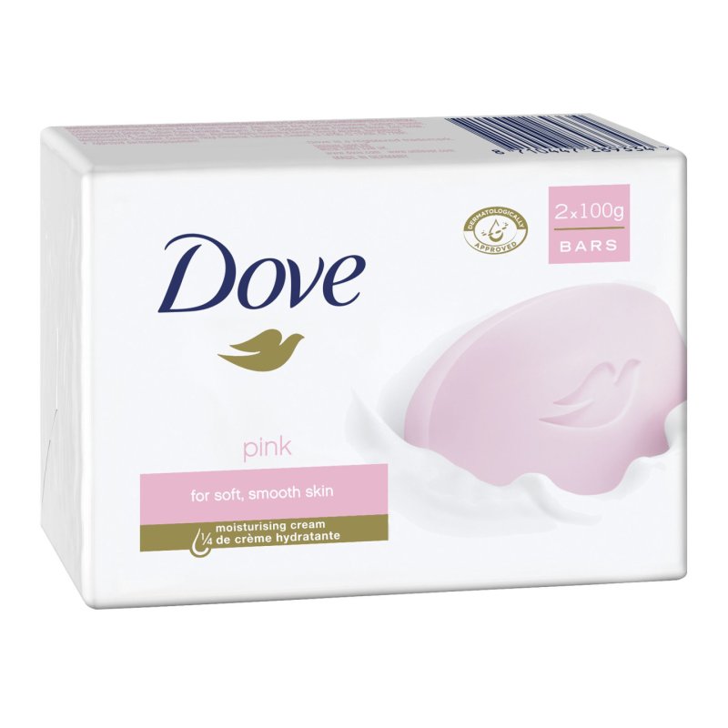 Dove Pink Beauty Bar Bar soap 100 g 2 pc(s)