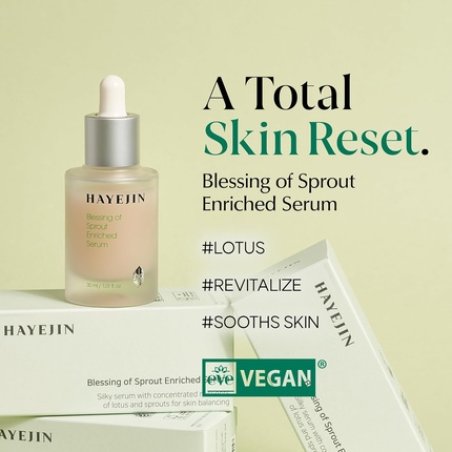 Hayejin Blessing of Sprout Enriched Serum Korean Skin Care for Face