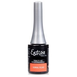 Estrosa Semipermanent Gel Neon Coral Nail Polish 7ml - Art.7804