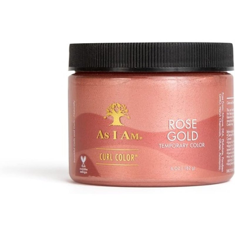 As I Am Curl Color Rose Gold Temporary Color & Curling Gel 6oz