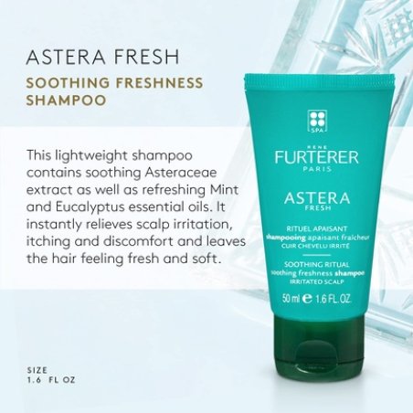René Furterer ASTERA FRESH Soothing Freshness Shampoo Mint & Eucalyptus 1.6 Fl Oz