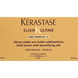 Serum solid Kerastase Elixir Ultime Oleo-Complexe 15 Leave-in, Toate tipurile de par, 18ml