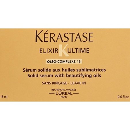Serum solid Kerastase Elixir Ultime Oleo-Complexe 15 Leave-in, Toate tipurile de par, 18ml