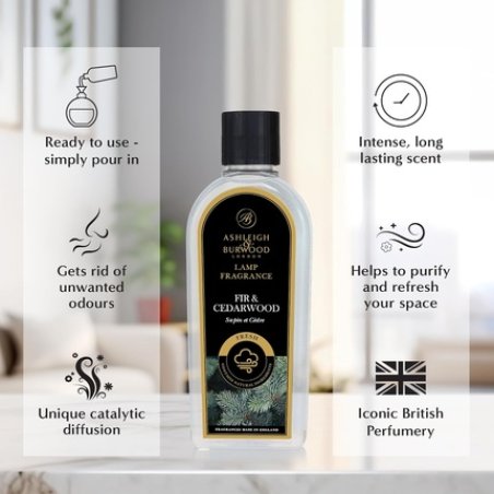 Ashleigh & Burwood Fir & Cedarwood Lamp Fragrance 500ml Luxury Home Scent