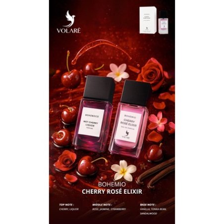 Volare Bohemio Cherry Rose Elixir Eau De Parfum Unisex 100 Ml