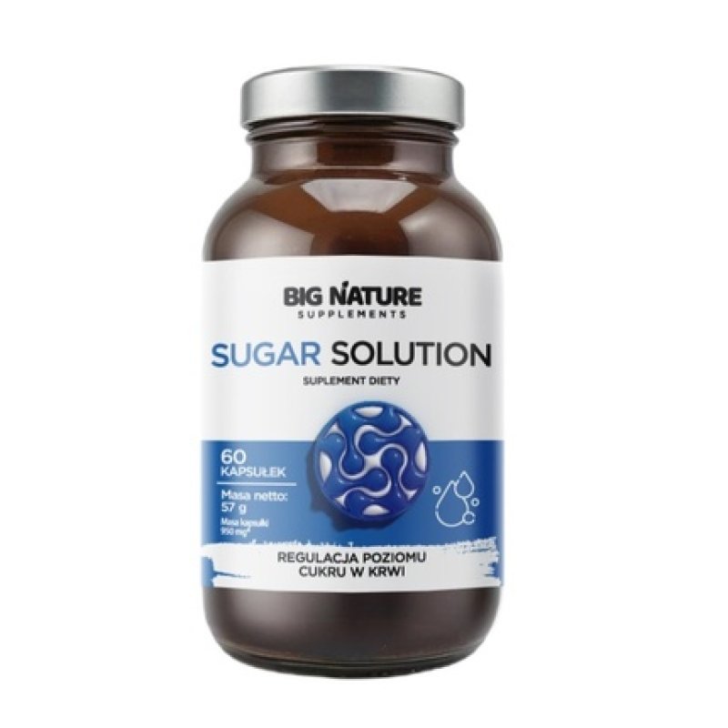 Big Nature Sugar Solution Dietary Supplement 60 Capsules