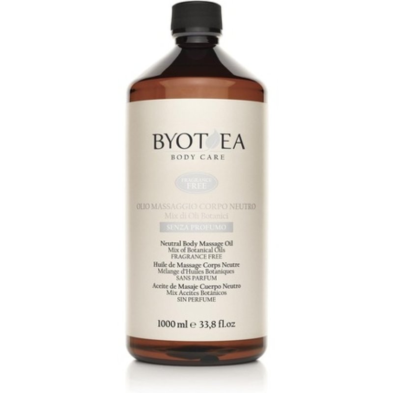 BYOTEA Neutral, Fragrance-Free Body Massage Oil 1000ml