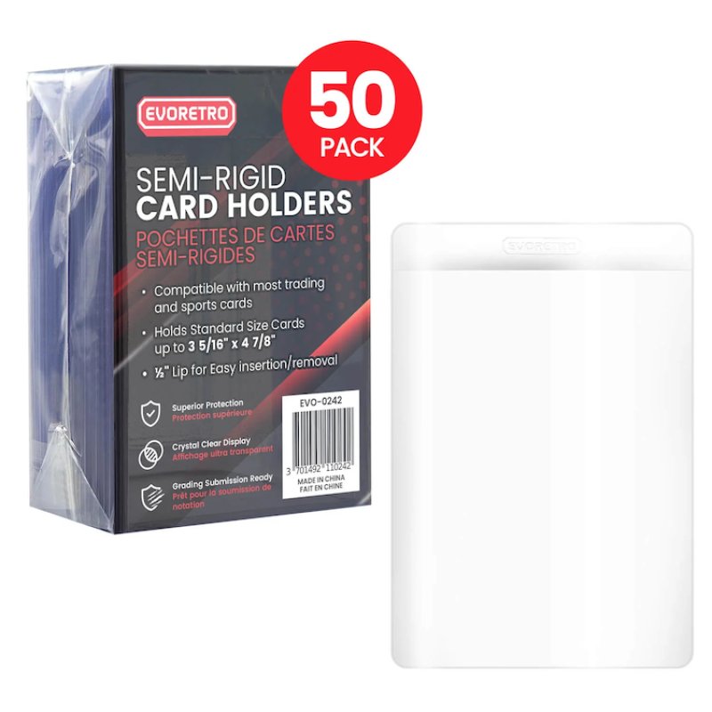 EVORETRO - Semi-Rigid Card Holders 50pc
