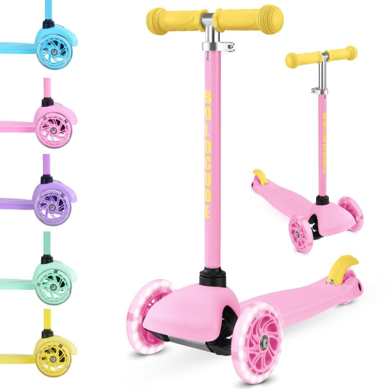 Bold Cube - Children's Scooter - Tenny 3 Wheel Scooter Pink (SKY008)